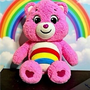 Care Bears Pink Plush with Rainbow Tummy